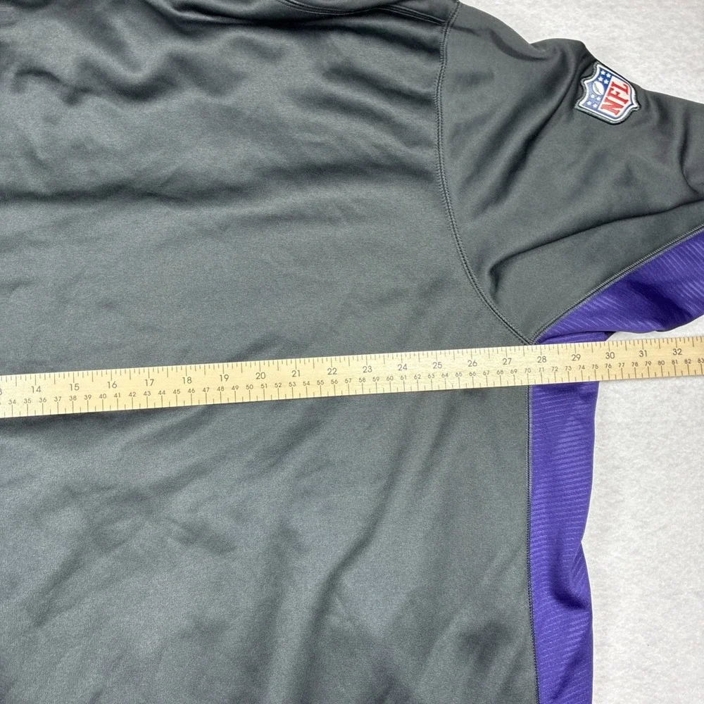 Baltimore Ravens Hoodie Men's XL Nike Therma-Fit Full Zip Gray NFL ON-Field‎